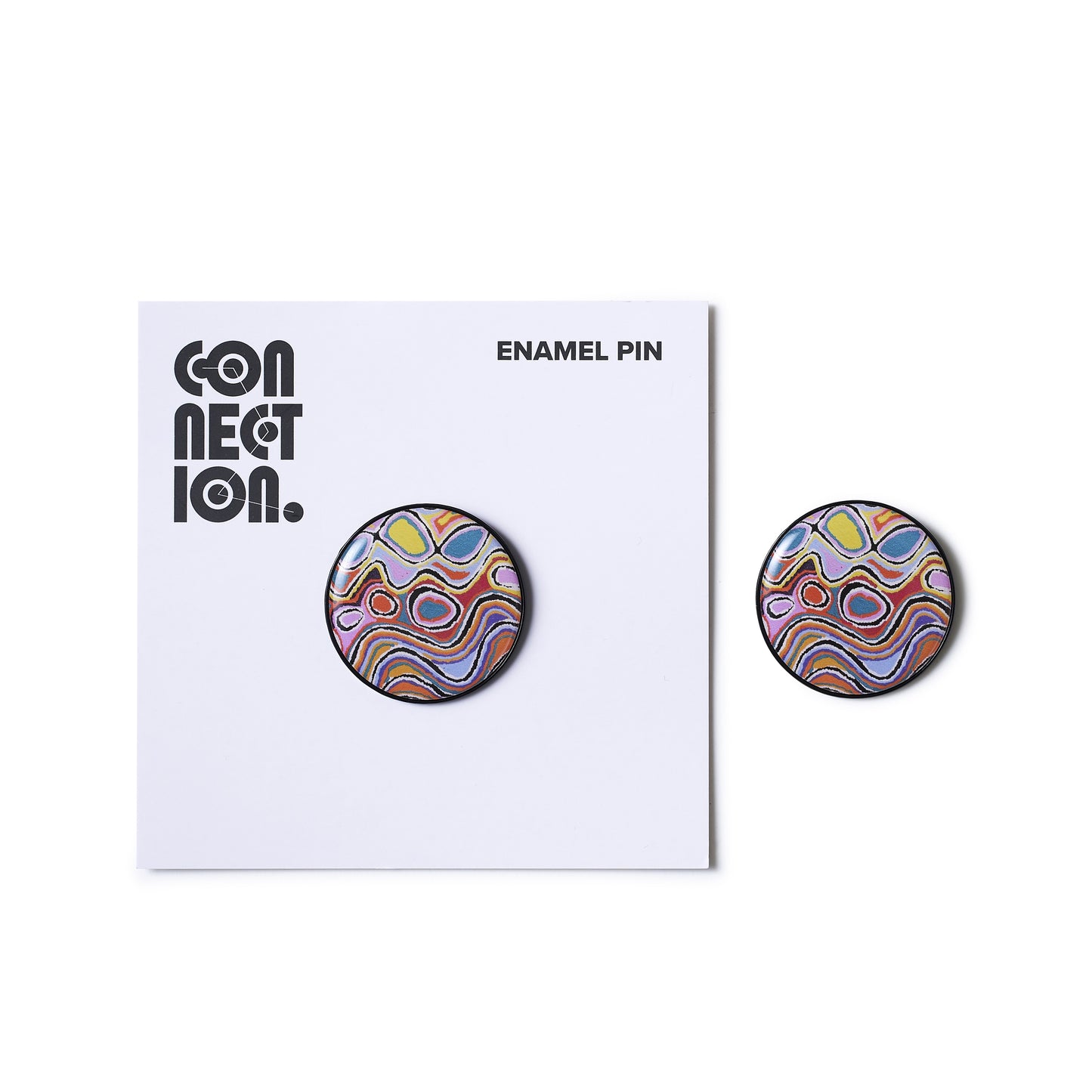 Round Enamel Pin - Judy Watson