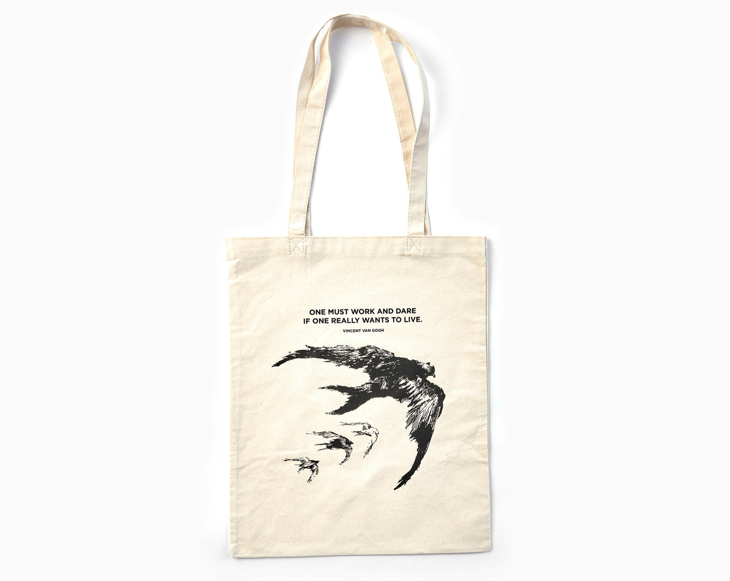 canvass bag with eagle prints