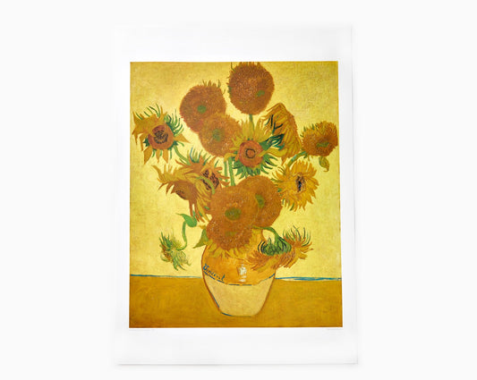 art print with sunflower on it